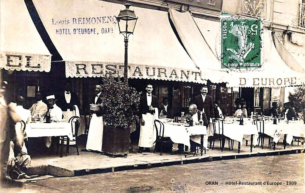 Oran - Hotel-Restaurant d' Europe - 1909.jpg